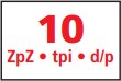 10 зубьев на дюйм