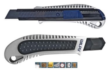 Нож строительный WCM004 PREMIUM  х 1шт/уп. метал.рукоятка, 18 мм, шт WILPU 5090300001 ― WILPU